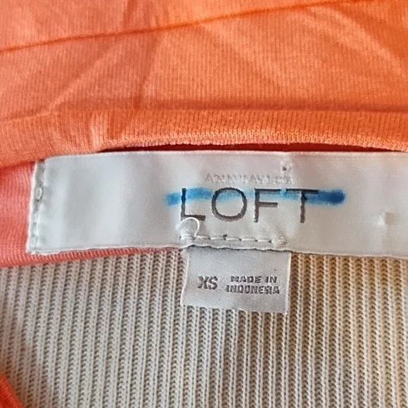 LOFT Vibrant Coral Dress - Picture 2 of 4